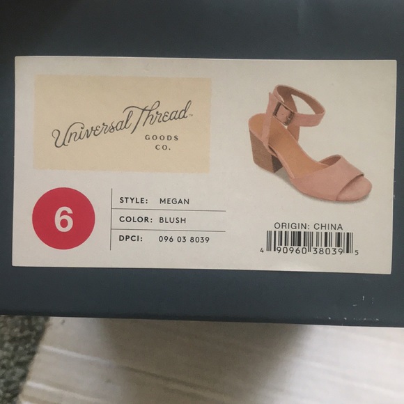NWT Universal thread Megan blush wedge sandals - Picture 8 of 8